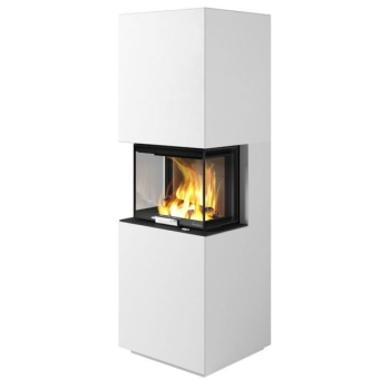 Kominek akumulacyjny Nordpeis Capri Low z wkładem Q-24UL IR