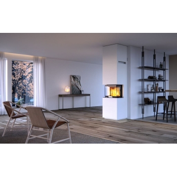 Kominek akumulacyjny Nordpeis Capri High z wkładem Q-24 IR