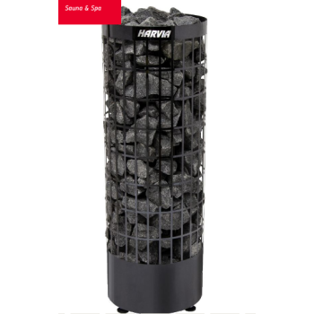 Harvia Cilindro PC90E Black steel electric sauna heater