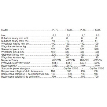 Piec elektryczny Harvia Cilindro PC70 - 7 kW