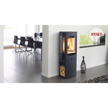 Piec kominkowy Nordpeis Duo 2 + zestaw thermotte - szafka z pojemnikiem