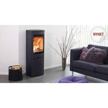 Piec kominkowy Nordpeis Duo 5  Black + zestaw thermotte - szafka zamykana