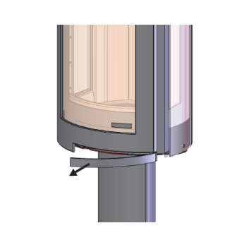Piec kominkowy Nordpeis Duo 4 + zestaw thermotte - szafka zamykana
