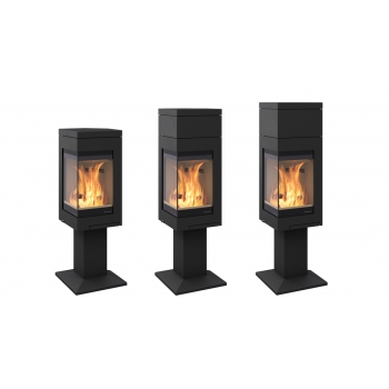 Piec kominkowy Nordpeis Quadro 1 - jedna noga - baza