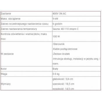 Sterownik Harvia Senlog CF9