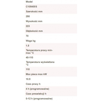 Sterownik Harvia C105S Logix Combi - 10,5kW