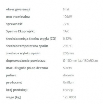UNIFLAM 700 StandardEco Dopr Pow